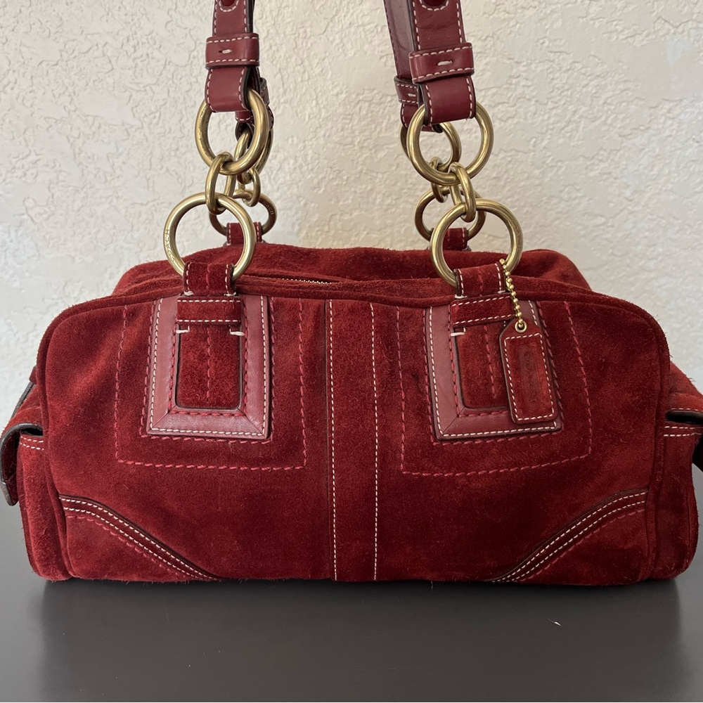 Coach suede bag